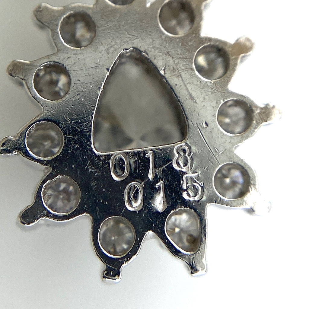 ダイヤモンド デザインネックレス プラチナ ペンダント メレダイヤ ネックレス Pt900 Pt850 ダイヤモンド レディース 【中古】nbjwl