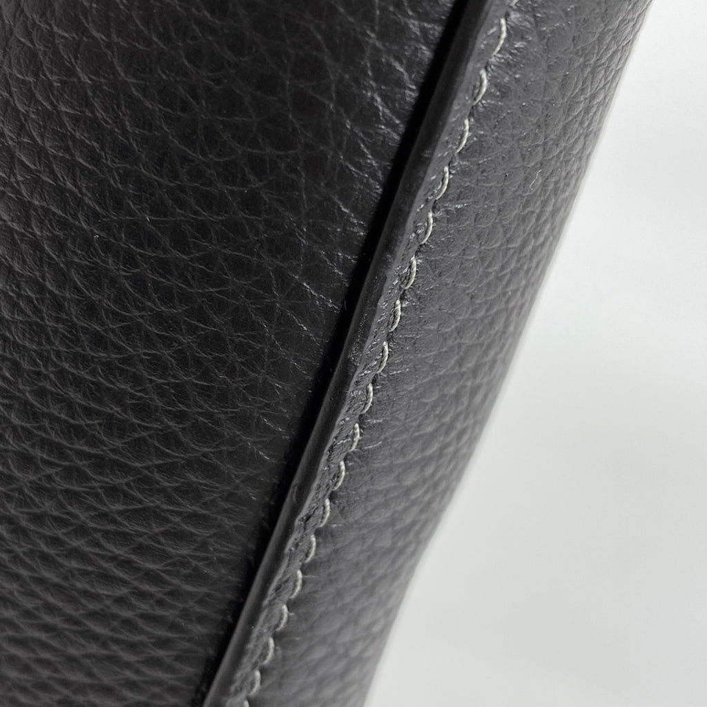 コーチ サリバン トート ショルダーバッグ 肩掛け ロゴ トートバッグ レザー ブラック C9876 メンズ 【中古】brbag
