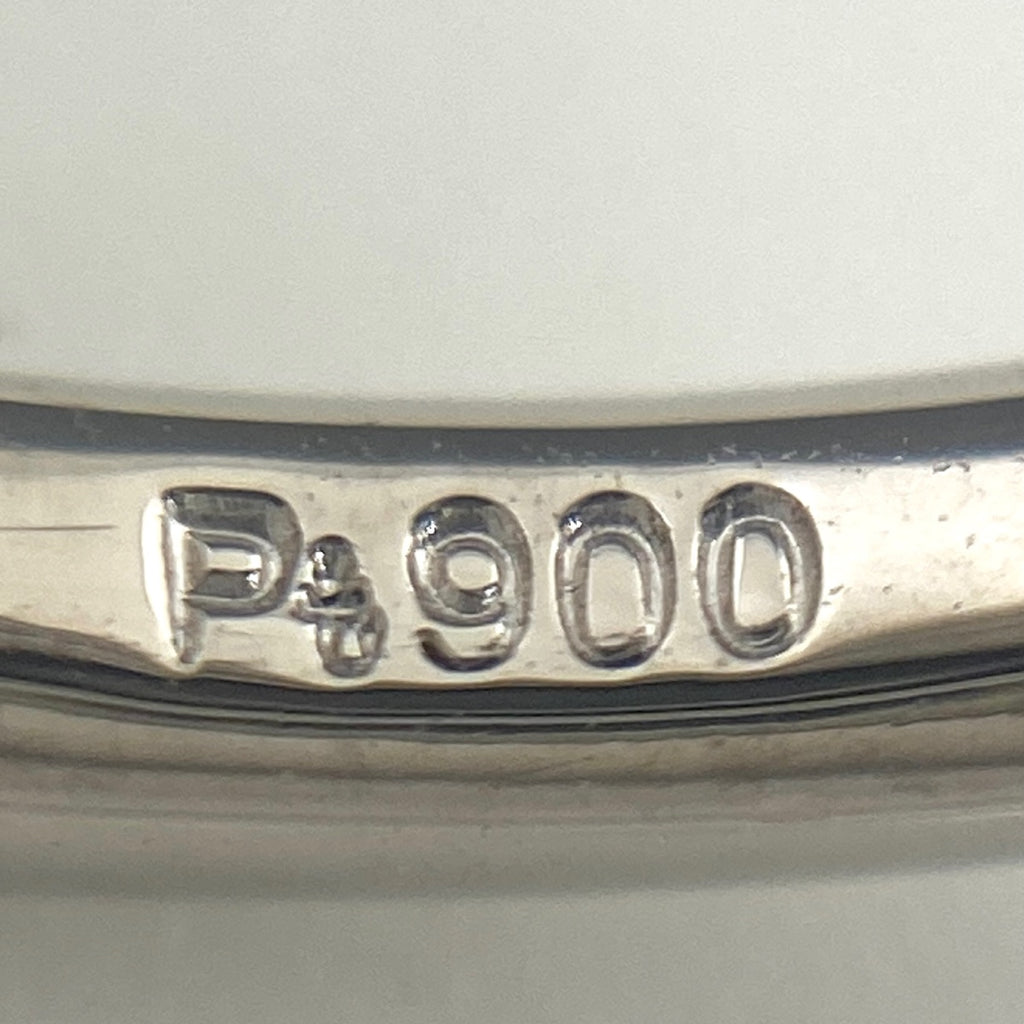 サファイア デザインリング プラチナ 指輪 メレダイヤ リング 9.5号 Pt900 サファイア ダイヤモンド レディース 【中古】nbjwl