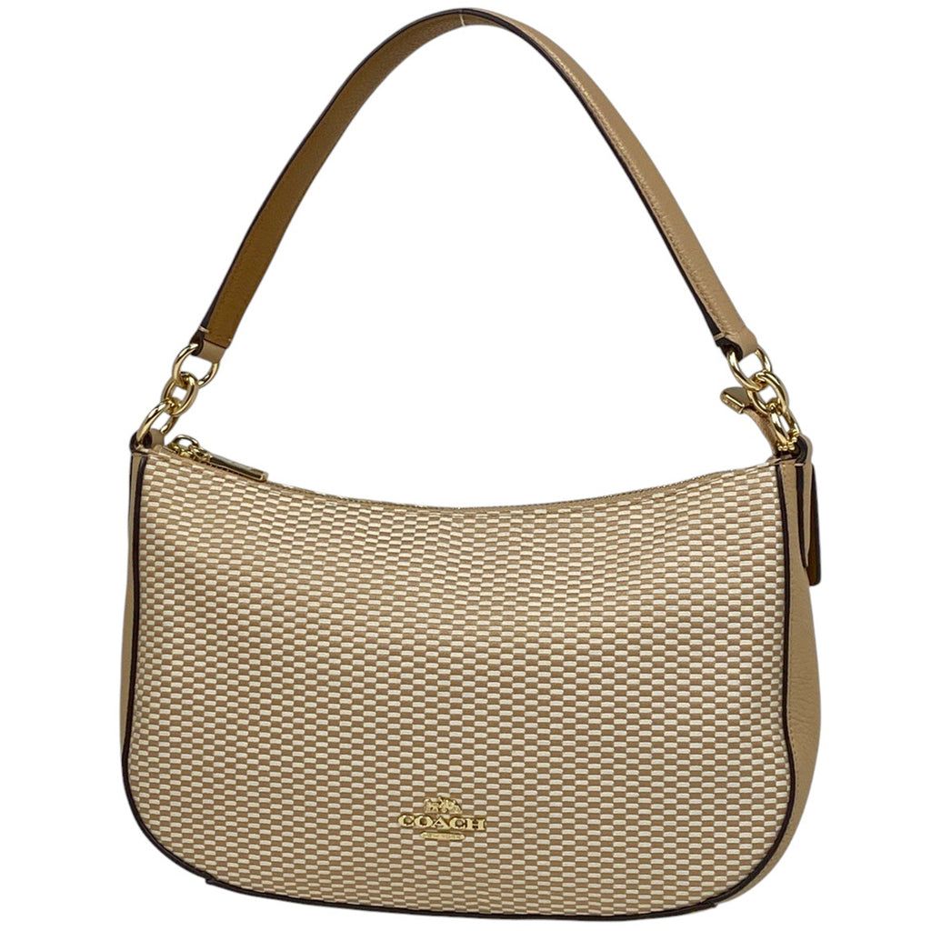 コーチ ロゴ ハンドバッグ 2WAY ショルダーバッグ ハンドバッグ キャンバス ベージュ 28892 レディース 【中古】brbag