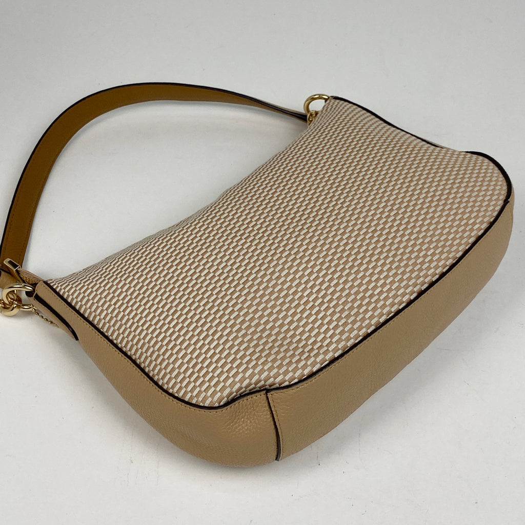 コーチ ロゴ ハンドバッグ 2WAY ショルダーバッグ ハンドバッグ キャンバス ベージュ 28892 レディース 【中古】brbag