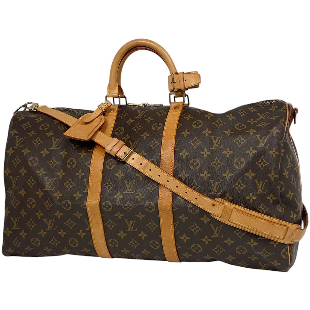 ルイ・ヴィトン キーポル バンドリエール 55 2WAY ショルダーバッグ ボストンバッグ モノグラム ブラウン M41414 レディース 【中古】brbag