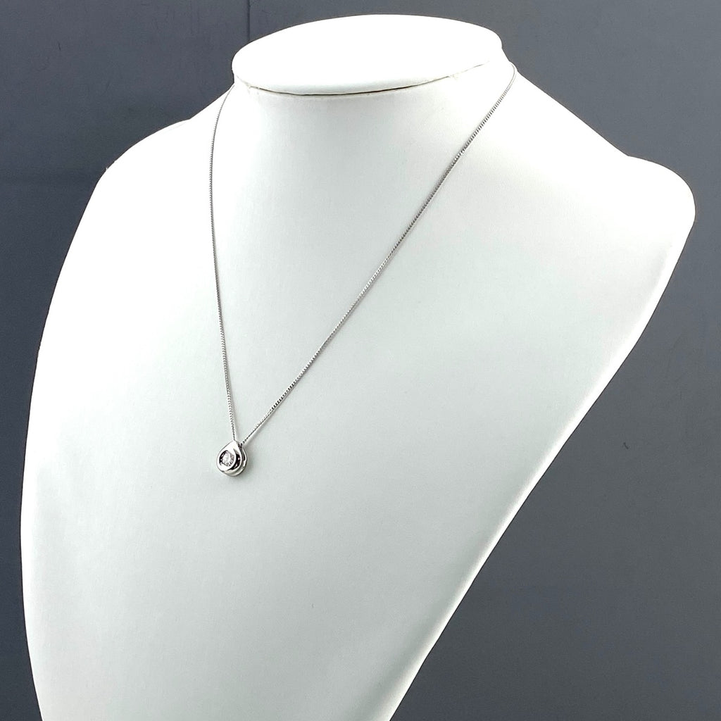 メレダイヤ デザインネックレス プラチナ ペンダント ネックレス Pt900 Pt850 ダイヤモンド レディース 【中古】nbjwl