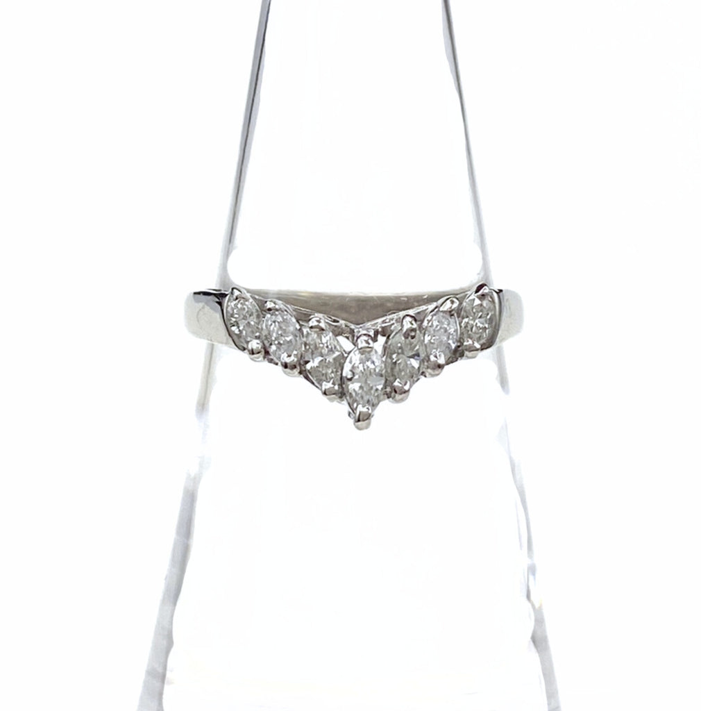 メレダイヤ デザインリング プラチナ 指輪 リング 12.5号 Pt900 ダイヤモンド レディース 【中古】nbjwl