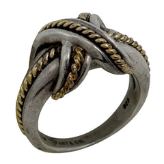 ティファニー シグネチャー リング 指輪 リング 10号 シルバー925 750 シルバー レディース 【中古】bracc