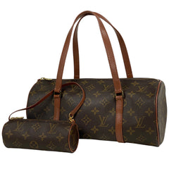 ルイ・ヴィトン パピヨン 30 バレルバッグ 筒型 旧旧型 ハンドバッグ モノグラム ブラウン M51365 レディース 【中古】brbag