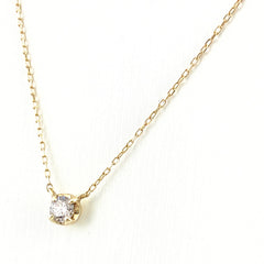 メレダイヤ デザインネックレス YG イエローゴールド ペンダント ネックレス K10 ダイヤモンド レディース 【中古】nbjwl