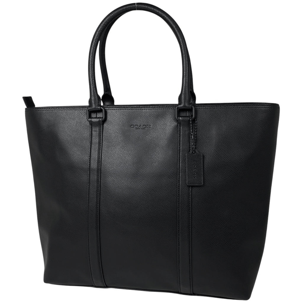 コーチ メトロポリタン トートバッグ メルセデス ベンツ コラボ トートバッグ レザー ブラック 72114G メンズ 【中古】brbag