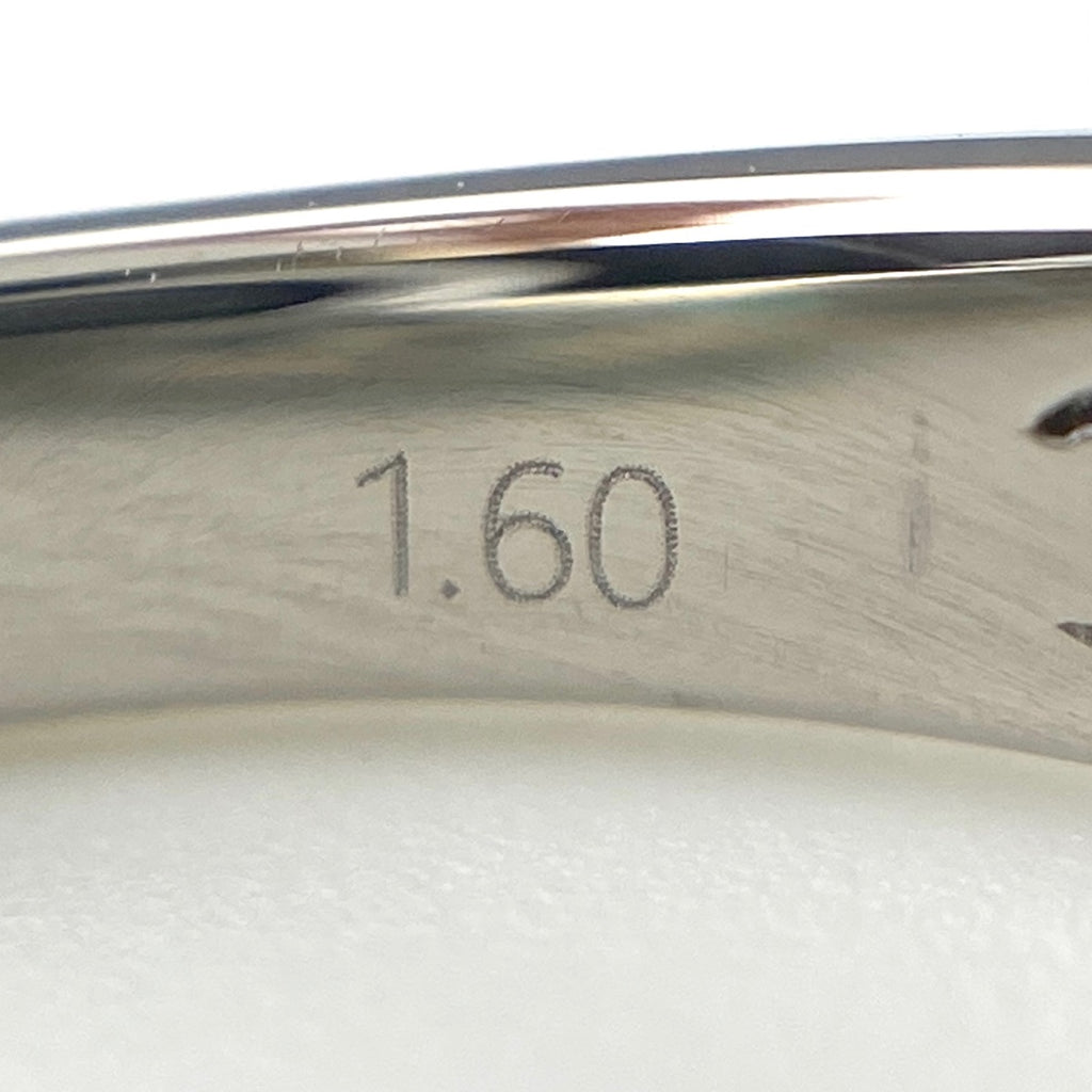 GSTV エメラルド デザインリング プラチナ 指輪 リング 15号 Pt950 エメラルド レディース 【中古】brjwl