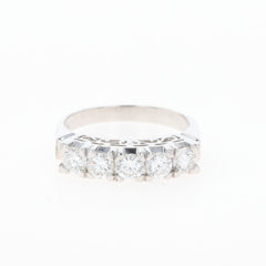 メレダイヤ デザインリング プラチナ 指輪 リング 14号 Pt850 ダイヤモンド レディース 【中古】nbjwl