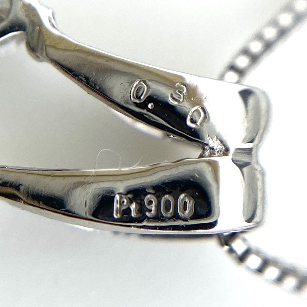 フラワーモチーフ デザインネックレス プラチナ ペンダント メレダイヤ 花 ネックレス Pt900 Pt850 ダイヤモンド レディース 【中古】nbjwl