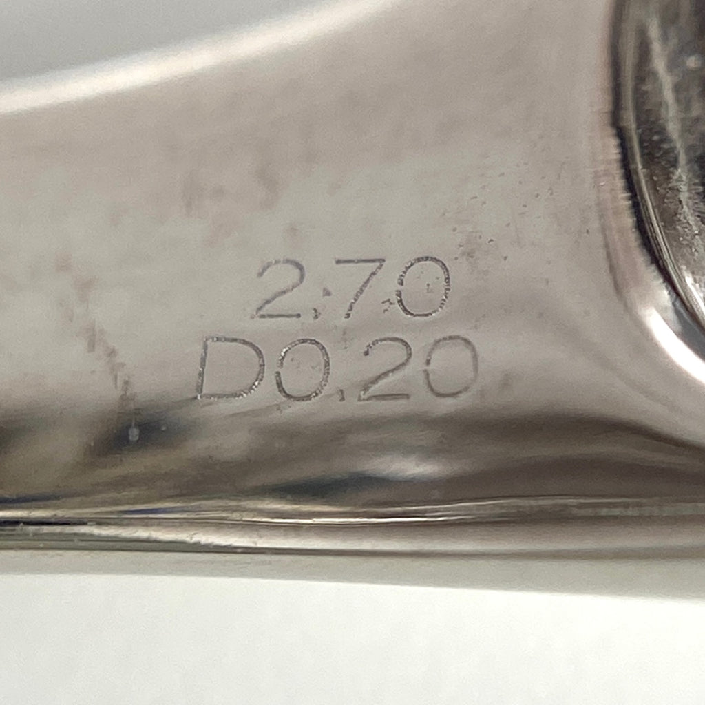 GSTV サファイア デザインリング 指輪 メレダイヤ リング 16号 K18 サファイア ダイヤモンド レディース 【中古】brjwl