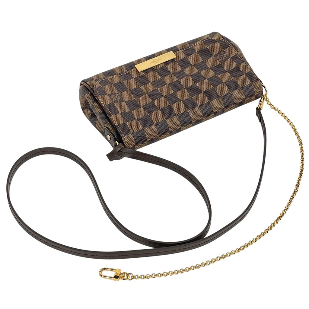 ルイ・ヴィトン フェイボリット PM ハンドバッグ クラッチバッグ 3WAY ショルダーバッグ ダミエ ブラウン N41276 レディース 【中古】brbag