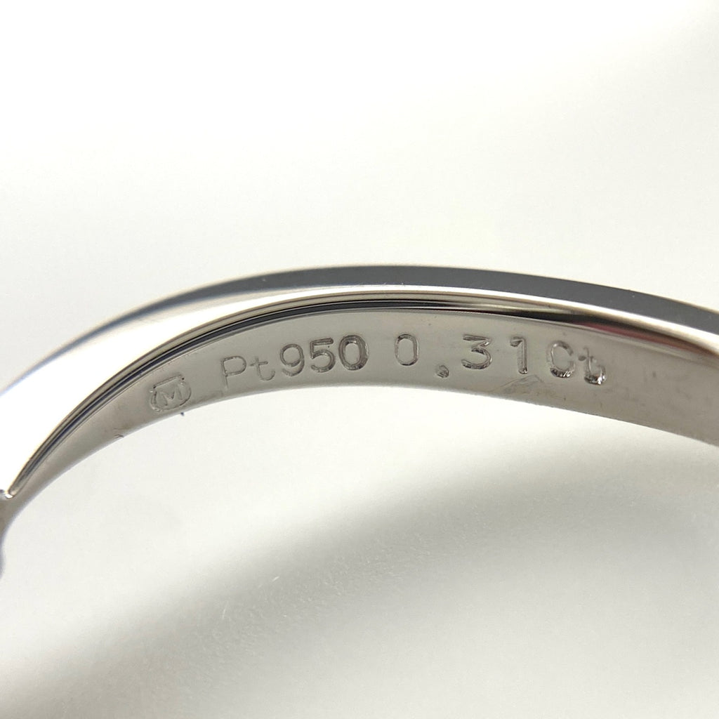 ミキモト ダイヤモンド デザインリング プラチナ 指輪 リング 9.5号 Pt950 ダイヤモンド レディース 【中古】brjwl