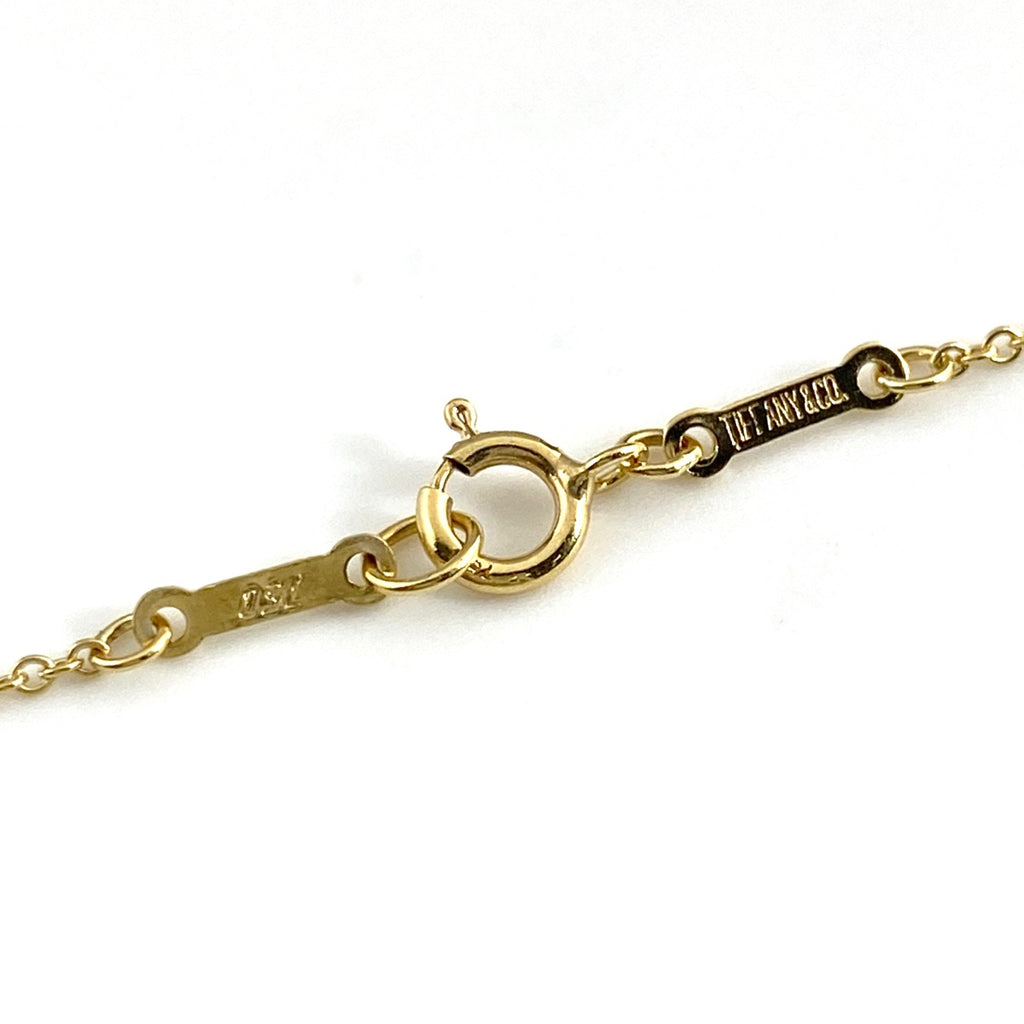 ティファニー オープンハート ネックレス YG イエローゴールド ペンダント ネックレス 750 レディース 【中古】brjwl