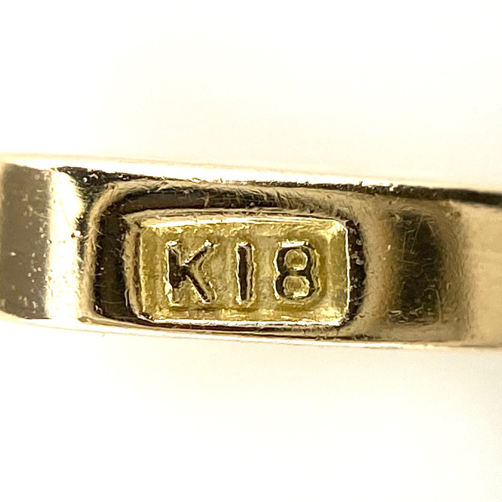 ダイヤモンド ペンダントトップ YG イエローゴールド 舵 ペンダントトップ K18 ダイヤモンド レディース 【中古】nbjwl