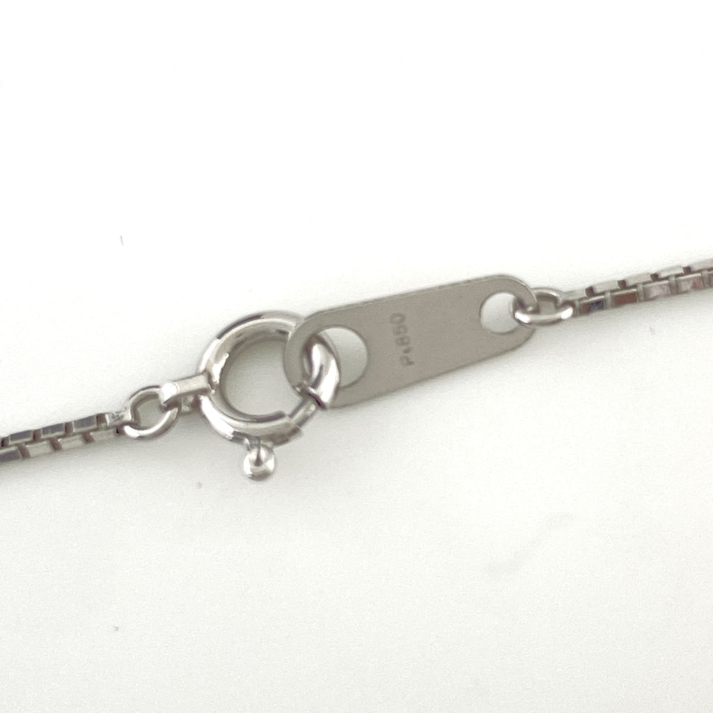 ルビー デザインネックレス プラチナ ペンダント メレダイヤ ネックレス Pt900 Pt850 ルビー レディース 【中古】nbjwl
