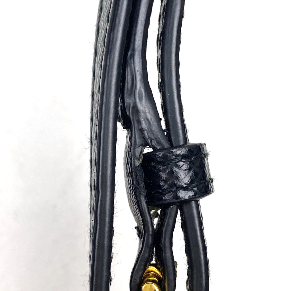 プラダ ロゴ チェーン ウォレット 長財布 ショルダーバッグ サフィアーノレザー ネロ(ブラック) レディース 【中古】brbag