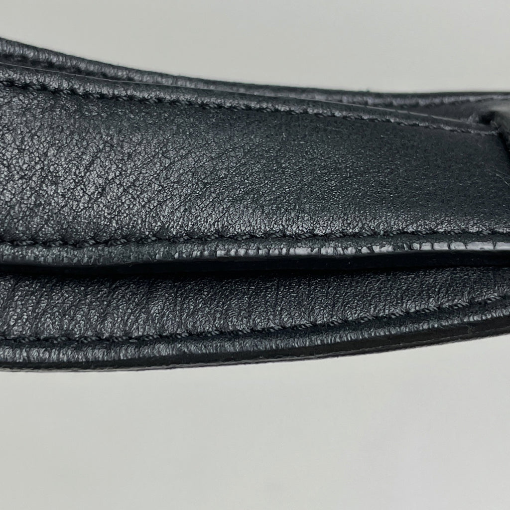セリーヌ スモール トラペーズ 2WAY ショルダーバッグ ハンドバッグ レザー ブラック ホワイト レディース 【中古】brbag