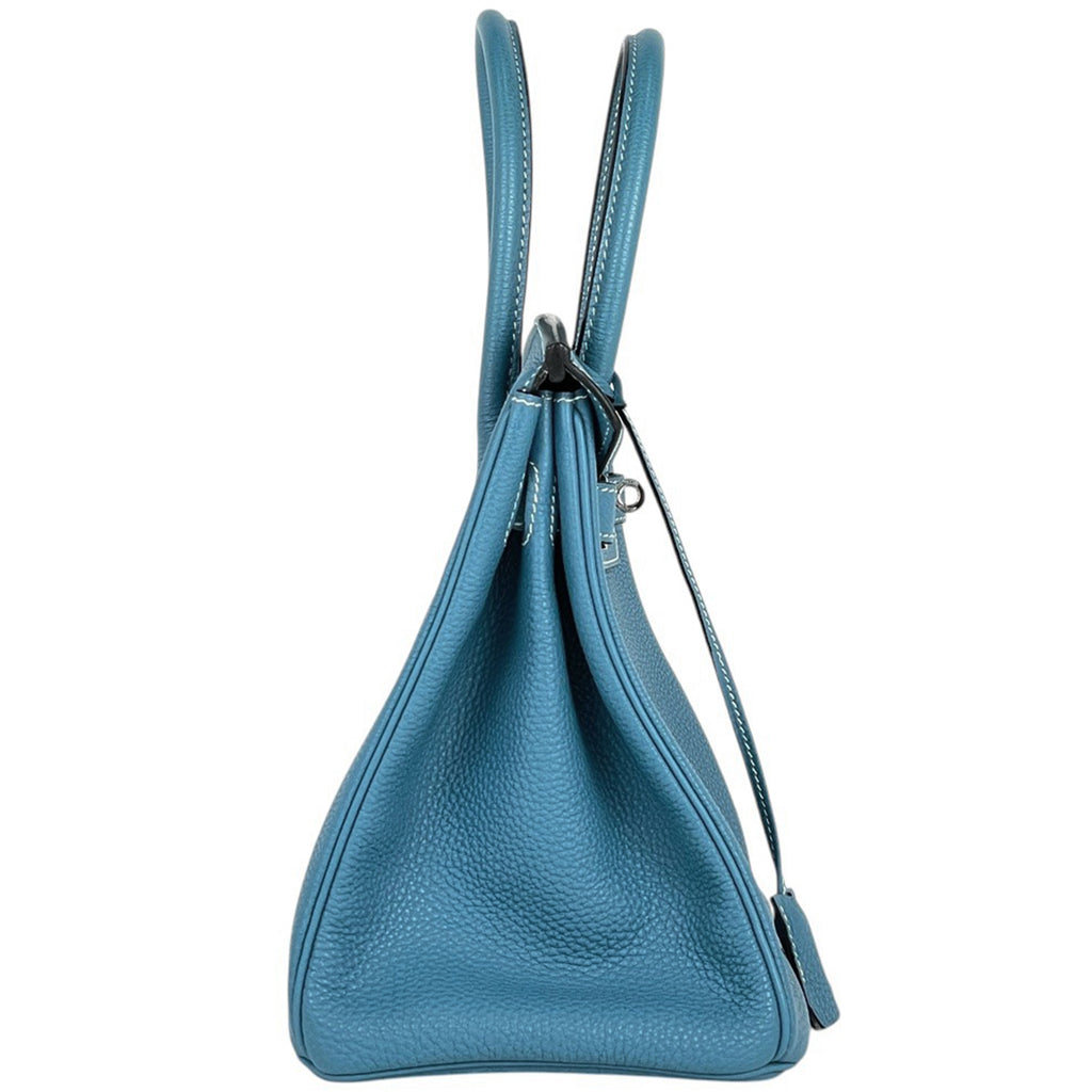 エルメス バーキン 30 手提げ ハンドバッグ トゴ ブルージーン □J レディース 【中古】brbag