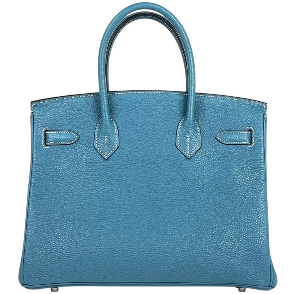 エルメス バーキン 30 手提げ ハンドバッグ トゴ ブルージーン □J レディース 【中古】brbag