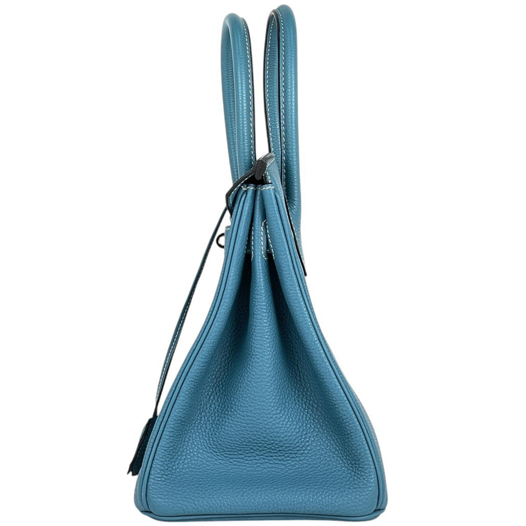 エルメス バーキン 30 手提げ ハンドバッグ トゴ ブルージーン □J レディース 【中古】brbag