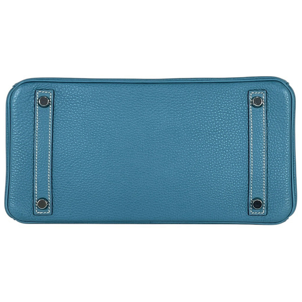 エルメス バーキン 30 手提げ ハンドバッグ トゴ ブルージーン □J レディース 【中古】brbag