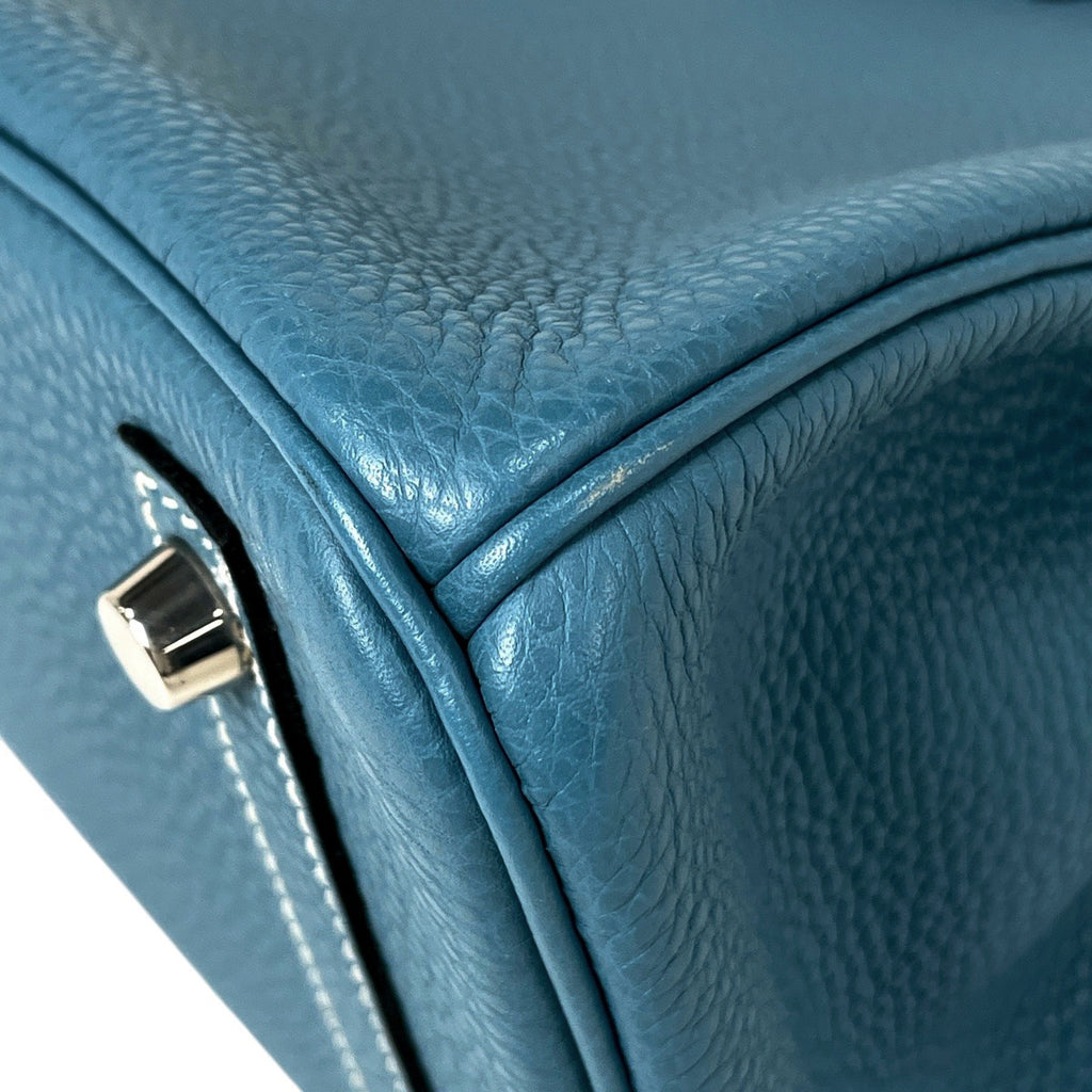 エルメス バーキン 30 手提げ ハンドバッグ トゴ ブルージーン □J レディース 【中古】brbag