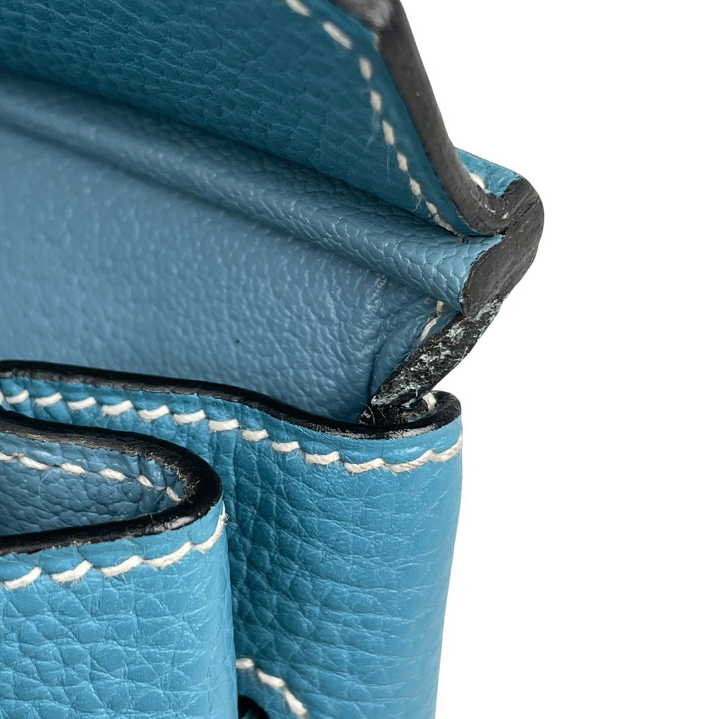 エルメス バーキン 30 手提げ ハンドバッグ トゴ ブルージーン □J レディース 【中古】brbag