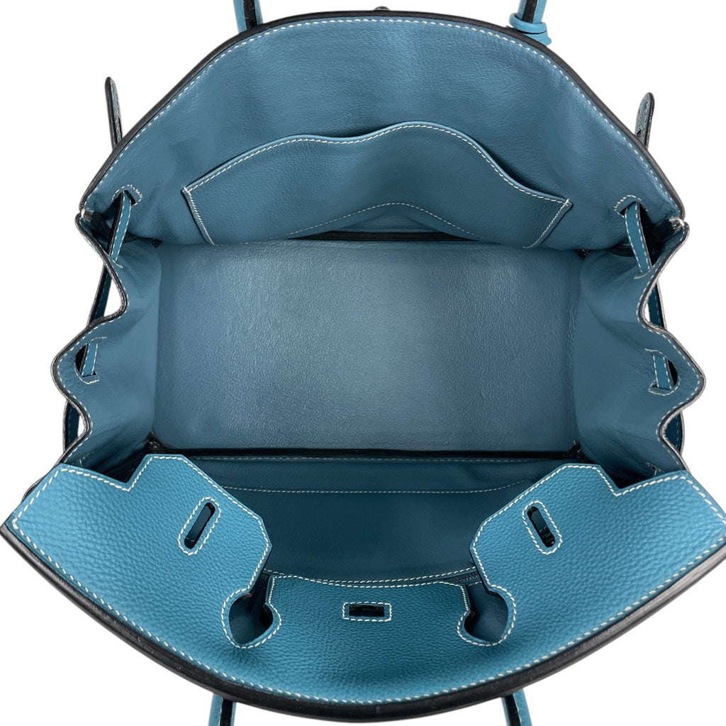 エルメス バーキン 30 手提げ ハンドバッグ トゴ ブルージーン □J レディース 【中古】brbag