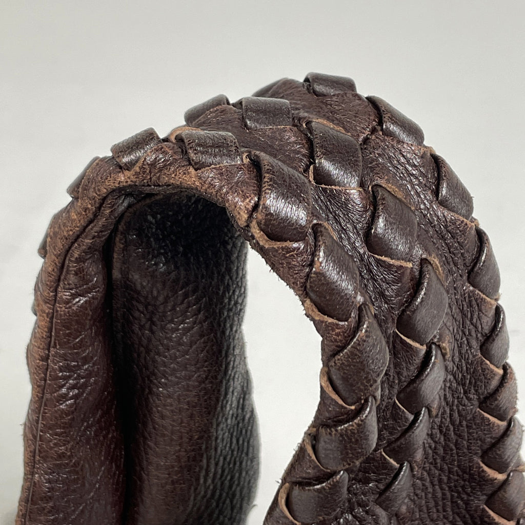 ボッテガヴェネタ イントレチャート ショルダーバッグ ワンショルダー チェルボ ショルダーバッグ レザー ブラウン 212741 レディース 【中古】brbag