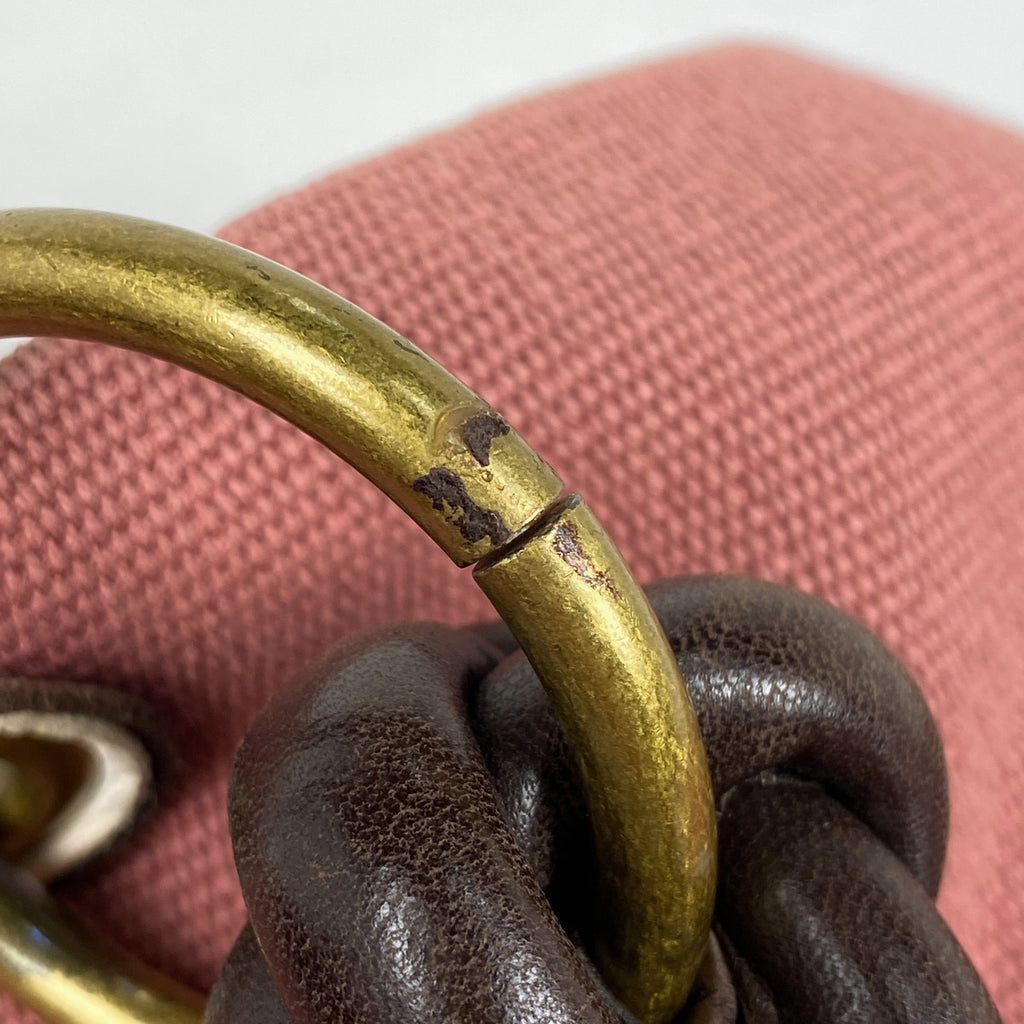 ボッテガヴェネタ トートバッグ 編み込み ショルダーバッグ トートバッグ キャンバス ピンク レディース 【中古】brbag