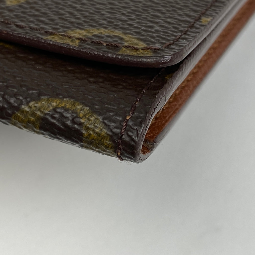 【ジャンク品】ルイ・ヴィトン アンヴェロップ カルト ドゥヴィジット カード入れ 名刺ケース カードケース モノグラム ブラウン M62920 レディース 【中古】brbag