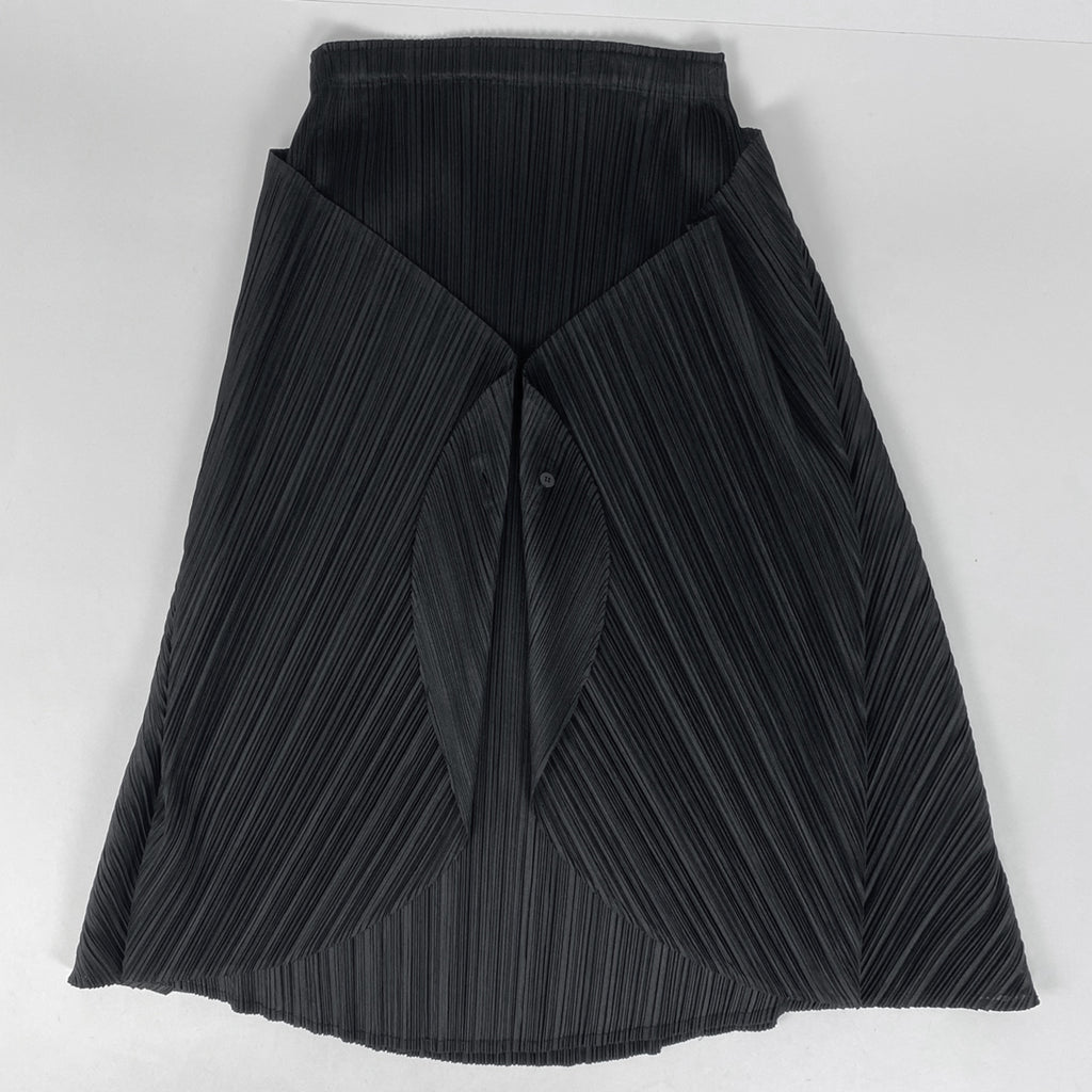 プリーツプリーズ プリーツ ロングスカート イッセイミヤケ スカート スカート ポリエステル ブラック レディース 【中古】brapp
