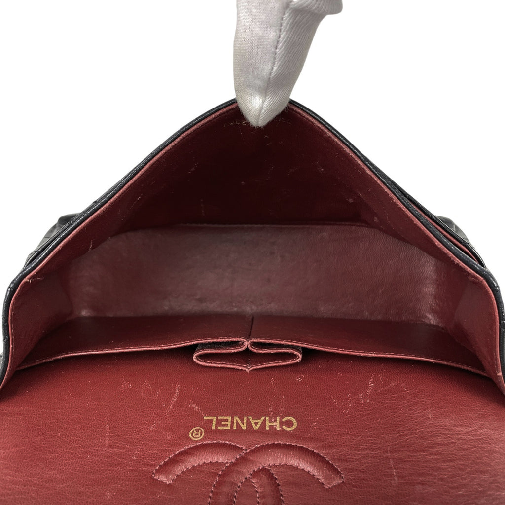 【ジャンク品】シャネル マトラッセ Wフラップ チェーン ショルダーバッグ ココマーク ショルダーバッグ レザー ブラック A01113 レディース 【中古】brbag