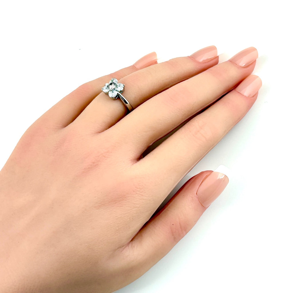 ダイヤモンド デザインリング プラチナ 指輪 メレダイヤ リング 11.5号 Pt900 ダイヤモンド レディース ノンブランドジュエリー 【中古】nbjwl