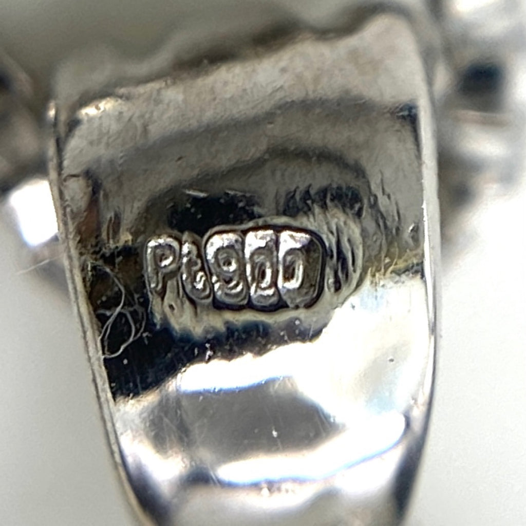 エメラルド デザインネックレス プラチナ ペンダント メレダイヤ ネックレス Pt900 Pt850 エメラルド レディース 【中古】nbjwl