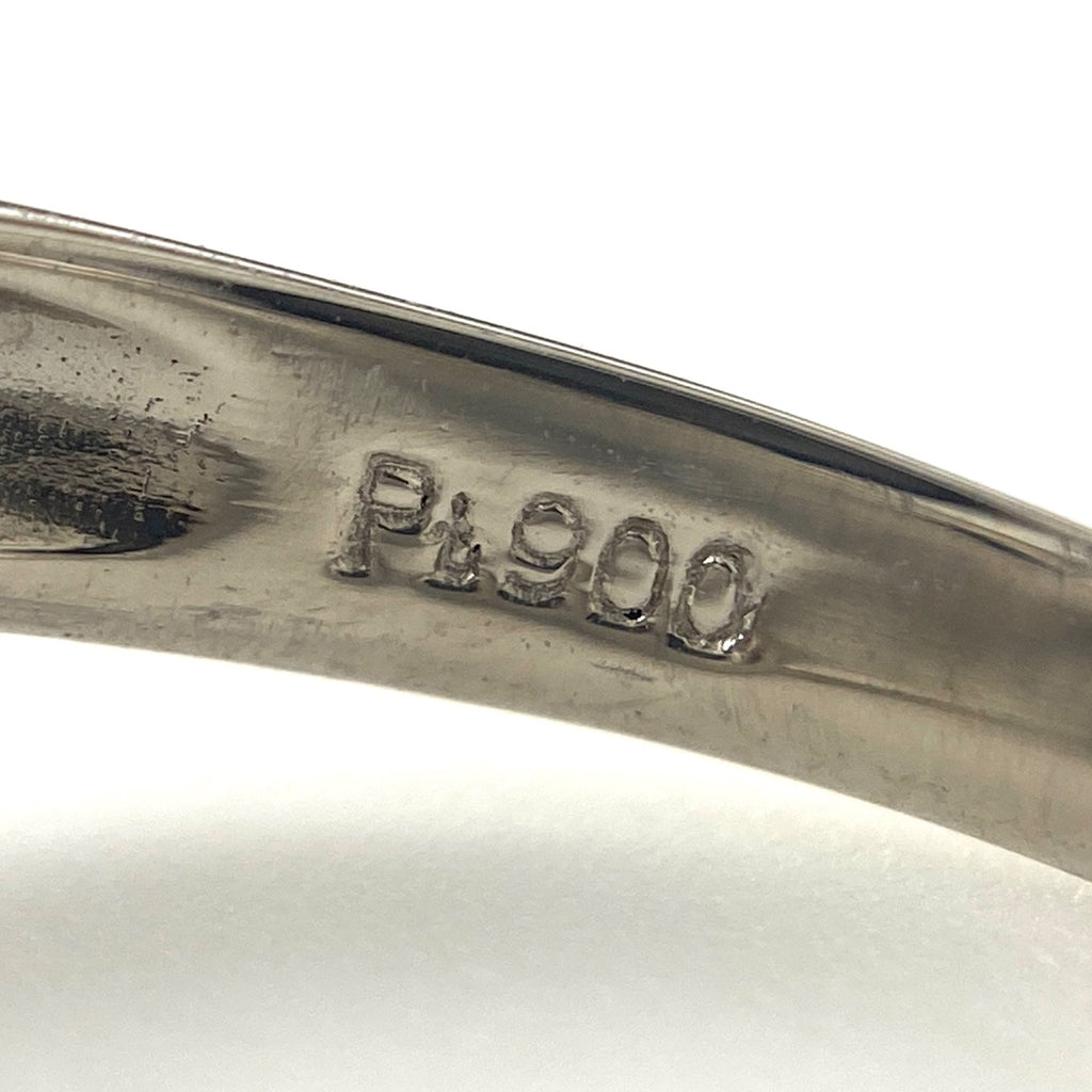 ルビー デザインリング プラチナ 指輪 メレダイヤ リング 10.5号 Pt900 ルビー ダイヤモンド レディース 【中古】nbjwl