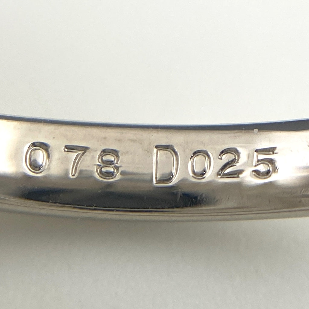 アクアマリン デザインリング プラチナ 指輪 メレダイヤ リング 11.5号 Pt900 アクアマリン ダイヤモンド レディース 【中古】nbjwl