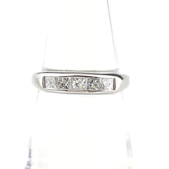 メレダイヤ デザインリング プラチナ 指輪 リング 12号 Pt900 ダイヤモンド レディース 【中古】nbjwl