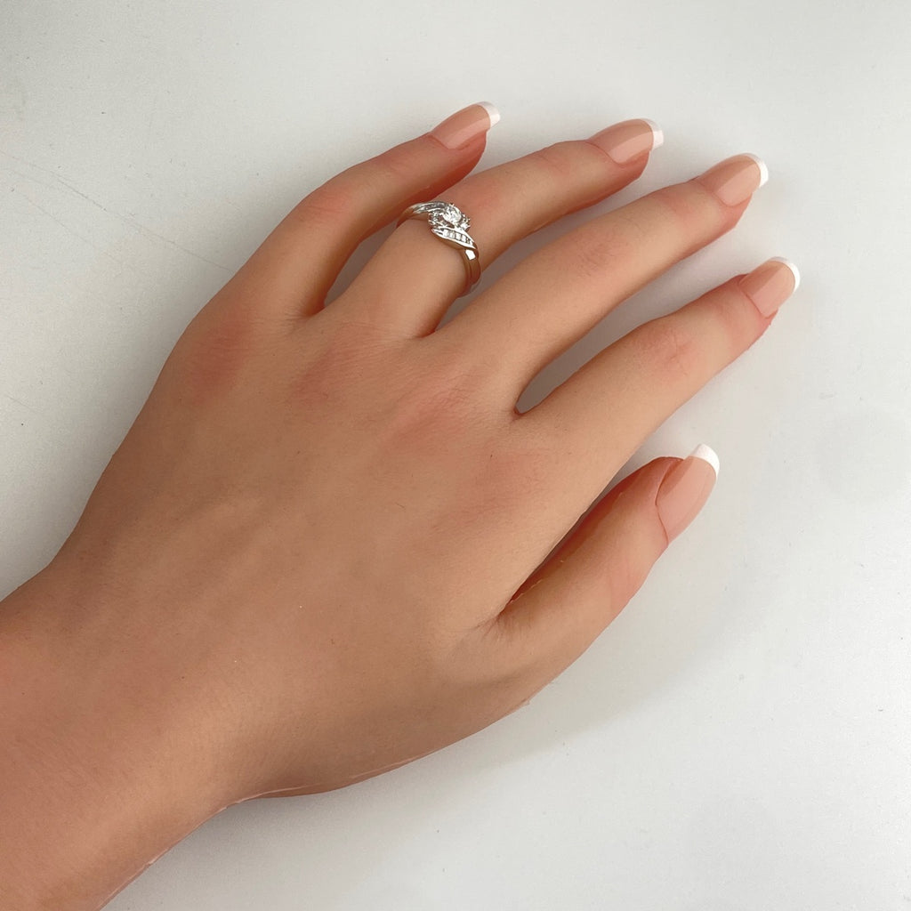 ダイヤモンド デザインリング プラチナ 指輪 リング 12号 Pt900 ダイヤモンド レディース 【中古】nbjwl