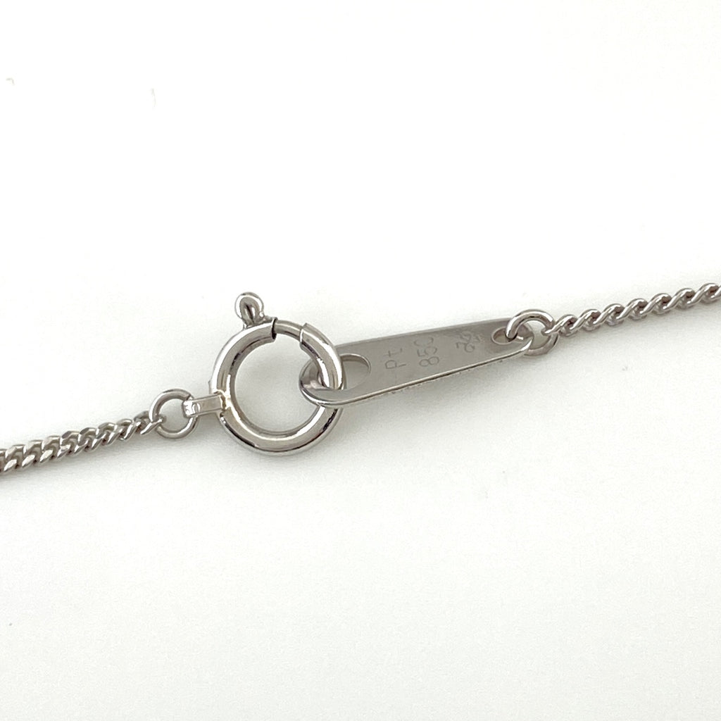 ルビー デザインネックレス プラチナ ペンダント メレダイヤ ネックレス Pt900 ルビー ダイヤモンド レディース 【中古】nbjwl