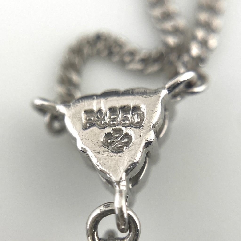 ルビー デザインネックレス プラチナ ペンダント メレダイヤ ネックレス Pt900 ルビー ダイヤモンド レディース 【中古】nbjwl