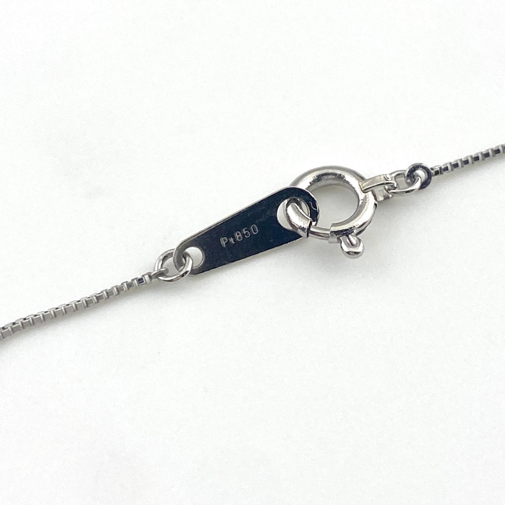 メレダイヤ デザインネックレス プラチナ ペンダント スイング ネックレス Pt900 Pt850 ダイヤモンド レディース 【中古】nbjwl