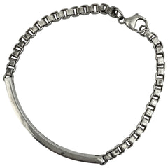 ティファニー ベネチアン リンク ID ブレスレット 腕輪 ブレスレット シルバー925 シルバー レディース 【中古】bracc