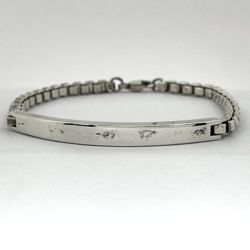 ティファニー ベネチアン リンク ID ブレスレット 腕輪 ブレスレット シルバー925 シルバー レディース 【中古】bracc