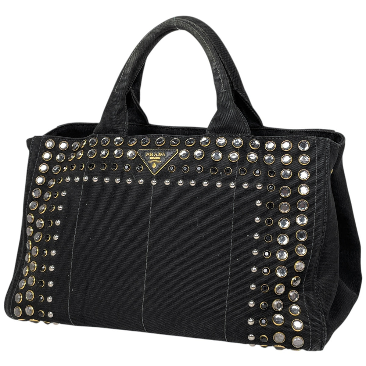 美品 プラダ カナパ L W40cm トートバッグ ハンドバッグ A4可能 濃紺 美品✨ PRADA カナパ L トートバッグ デニム ブルー プラダ 大