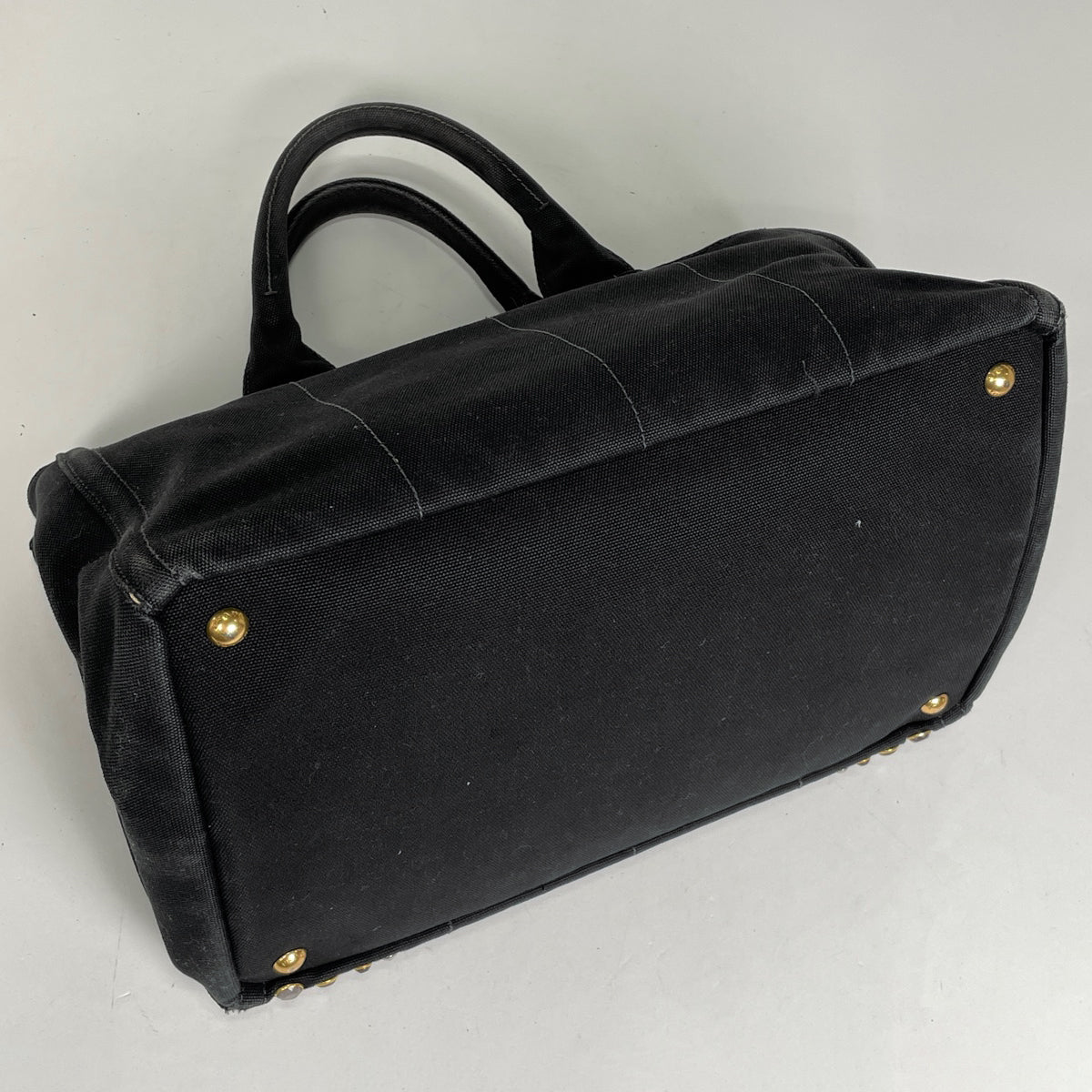PRADA カナパスタッズビジューキャンバス2wayトートバッグ PRADA カナパスタッズビジューキャンバス2wayトートバッグS