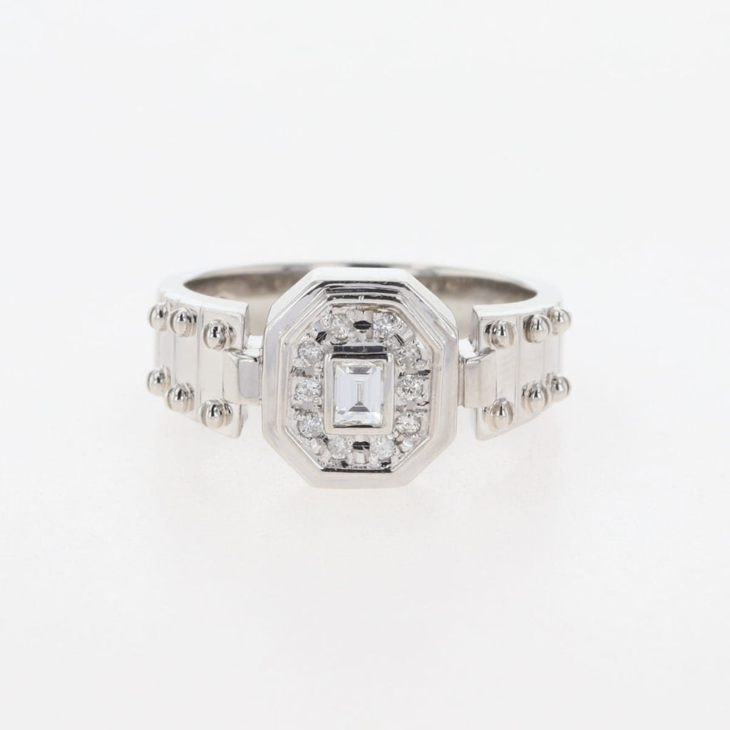 メレダイヤ デザインリング プラチナ 指輪 リング 13.5号 Pt900 ダイヤモンド レディース 【中古】nbjwl