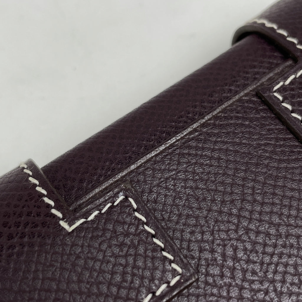 エルメス Hロゴ 手帳カバー ノート メモ帳 手帳・ブックカバー ヴォーエプソン パープル レディース 【中古】brbag